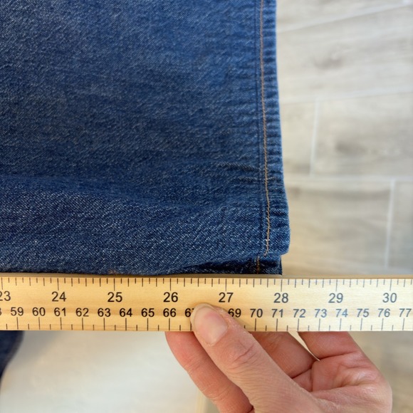 Vince Women's Wide Leg High Rise Dark Wash 100% Cotton Jeans Size 26 - Picture 4 of 8